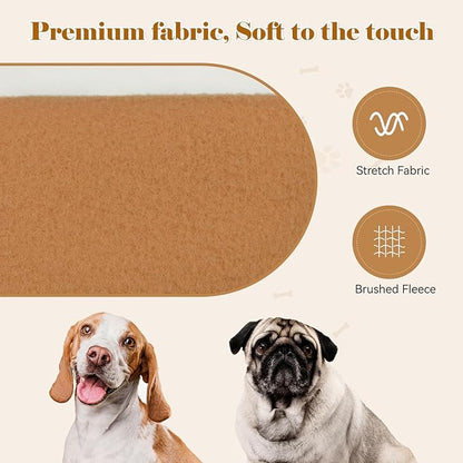 Solid Soft Brushed Fleece Dog Sweater & Hoodie with Pocket (Coffee-S)