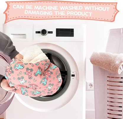 Cat Sleeping Bag, Self Warm Pet Bed Cave Bag for Indoor Cats, Cat Cave Bed 360° Wrap, 21.6 x 17.7X 12.9 Inches (Pink)