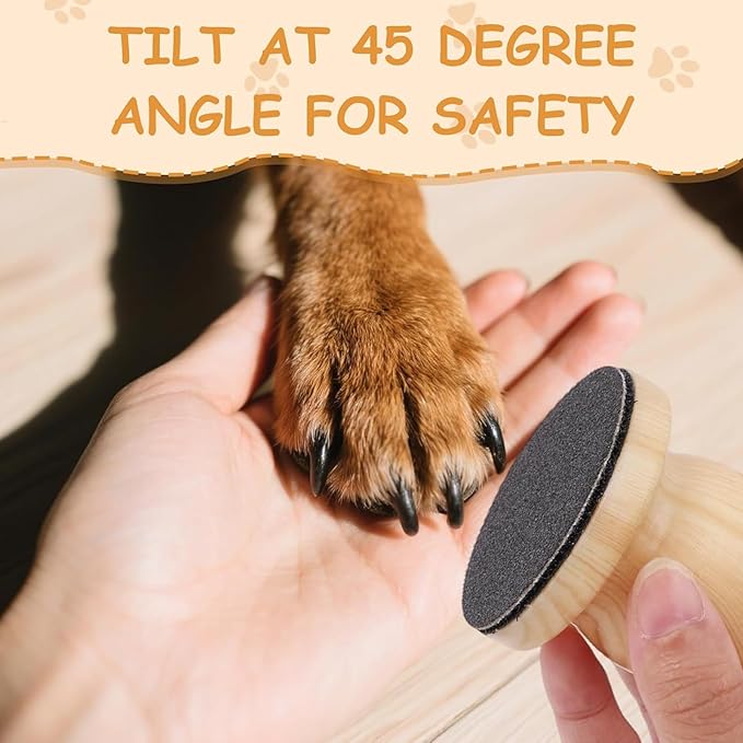 Generic Dog Nail File with 4 Pcs Replacement Frosted Sheets, Scratch Board Pad for Dog and Cat Nails Grinder