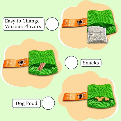 BabieDtOyG Dog Scent Training kit, Brain Games, Hide and Seek Toys - Fun Nose Work Games, Sniff and Seek Sniffing Toys, Nosework Kit, Scent Work Kit for All Ages Dog (Green)