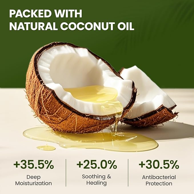 Lick-Safe Dog Paw & Nose Balm with Coconut Oil | Winter Snow, Road Salt & Cold Pavement Protector | All-Natural Moisturizer & Soother for Dry, Cracked Pads & Snout | Horse Hoof, Joint Care