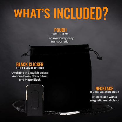 Black Dog Clicker (5 Pack) - Clickers for Pet Training - Dog Training & Behavior Aids Easy to Carry with You Anywhere - Teach Your Dog Tricks or Reward His Behavior