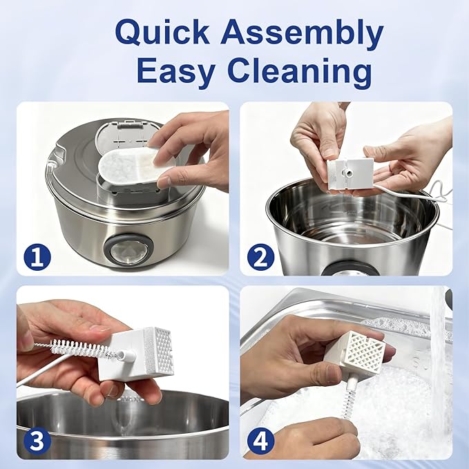 Stainless Steel Cat Water Fountain, 108oz/3.2L Automatic Pet Fountain Water Dispenser for Cats and Dogs, Indoor Cat Fountain for Drinking, Water Fountain for Cats, Pet Water Dispenser