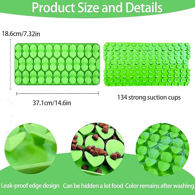 Medium Silicone Snuffle Mat for Dogs, Dog Lick Mat Slow Feeder for Slow Eating,Suction Cups Snuffle Mat for Dogs Large Breed Training Smell,Encourages Natural Foraging Skill,Sniffing