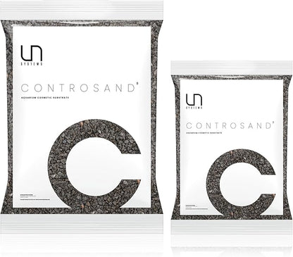 UNS Controsand - Vesuvius, 8L - Natural Freshwater 3-5 mm Dark Gray Gravel - Decorative Small Rocks for Aquascaping Planted Tank - Aquarium Terrarium Substrate for Betta, Shrimp, Fish, Reptile Decor