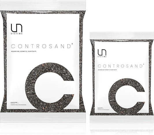 UNS Controsand - Vesuvius, 8L - Natural Freshwater 3-5 mm Dark Gray Gravel - Decorative Small Rocks for Aquascaping Planted Tank - Aquarium Terrarium Substrate for Betta, Shrimp, Fish, Reptile Decor