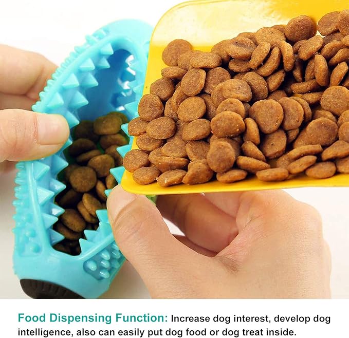 Guardians Dog Chew Toy with Suction Cup for Aggressive Chewers, Puppy Training Treats Food Dispensing Toothbrush Pet Teeth Cleaning Rope Toys for Dogs (Blue)