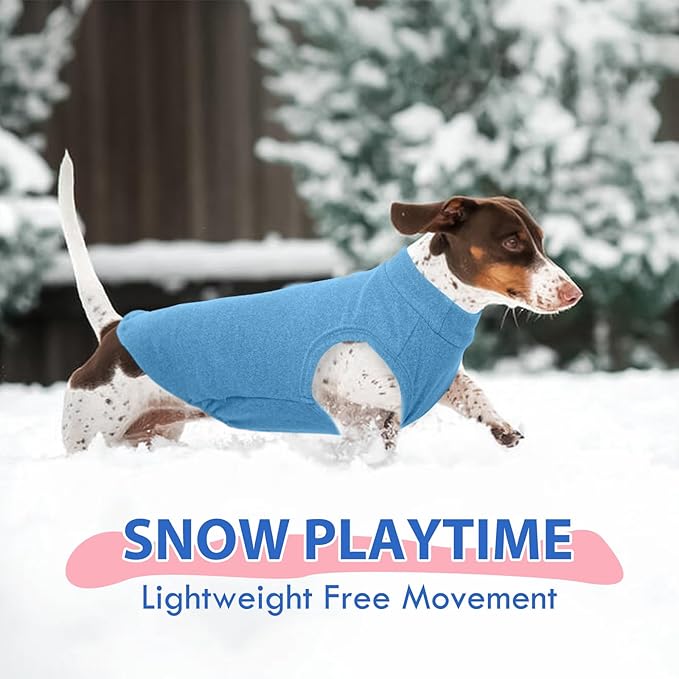 Dog Sweater Fleece - Blue, XS - Stretchable Sleeveless Vest | Warm Lightweight Sweatershirt, Pullover Design for Puppy,Chihuahua Clothes,Autumn/Winter Outdoor Clothing