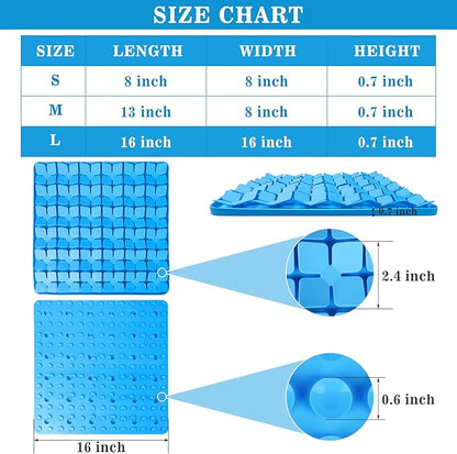 Snuffle Mat for Dogs,Premium Silicone Dog Food Mat 16“x16”Interactive Feed Game for Boredom,Encourages Natural Foraging Skills and Stress Relief for Large Dogs Smell Training Slow Feed Mat B
