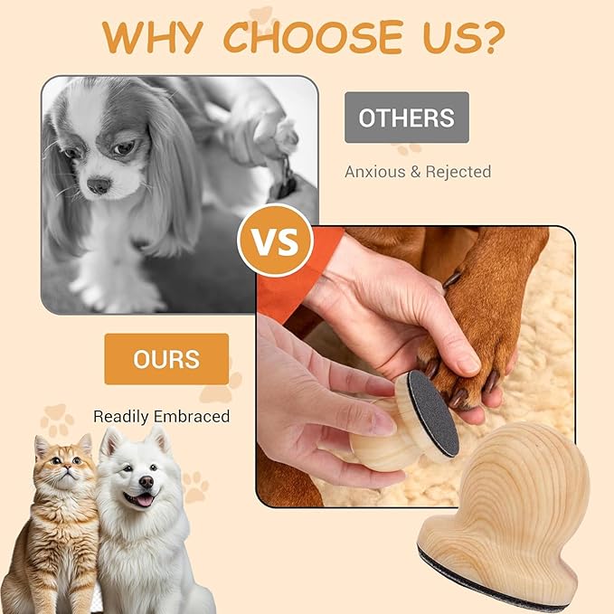 Generic Dog Nail File with 4 Pcs Replacement Frosted Sheets, Scratch Board Pad for Dog and Cat Nails Grinder