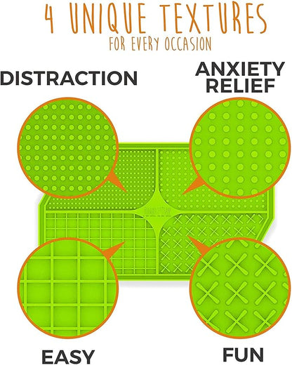 Mighty Paw Dog Lick Pad - BPA-Free Silicone Mat - Anxiety Relief, Dental Health Support, Easy Grooming, Slow Feeding, Dishwasher Safe