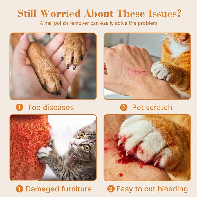 ahansi Dog Nail Grinder, 2026 Upgrade Quiet Dog Nail Grinder Cordless with LED Light & 3 Speeds, Quick USB Rechargeable Dog Nail Trimmer for Thick and Long Nails (1pc+2 Heads)