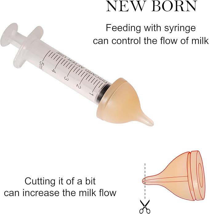 Doggiema Silicone Feeding Nipple and Syringes for Newborn Kittens, Puppies, Rabbits, Small Animals, Bubble Milk Bowl (3 Size Nipple+3 Syringes)