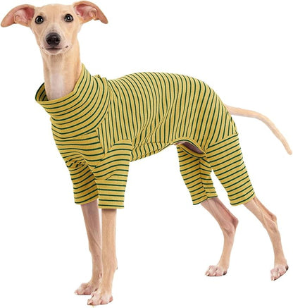 Dog Sweaters for Small Dogs Girls Boys, Striped Pet Sweaters for Fall Winter Dog Clothes, Turtleneck Pullover Knitwear for Small Medium Large Dogs