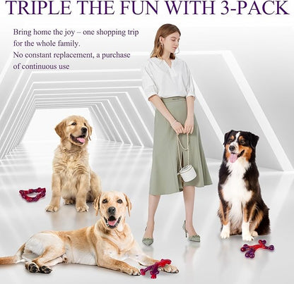 Frienhund 3 Pack Indestructible Dog Chew Bones for Aggressive Chewers - Heavy Duty Long Lasting Chew Toys for Large Dogs, Nylon Teeth Cleaning Toys