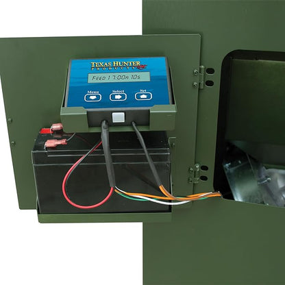 Texas Hunter Directional Fish Feeder w/Straight Legs - 70 lb. Fish Feed Capacity - Model DF125DL