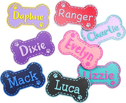 Personalized Dog Name Sign Custom Kennel Name Plate Puppy Name Sign Dog Bone Sign Personalized Crate Custom Pet Sign Dog House Sign Dog Tag (Medium)