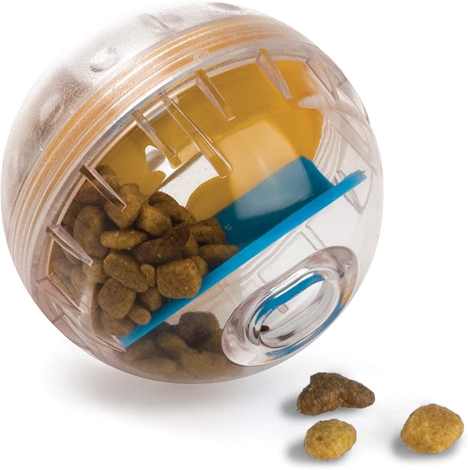 Pet Zone IQ Treat Ball Interactive Dog Ball - 3" Puzzle Treat Dispenser, Durable, Slow Feeder, for All Dog Breeds, Toys to Keep The Busy and Enrichment