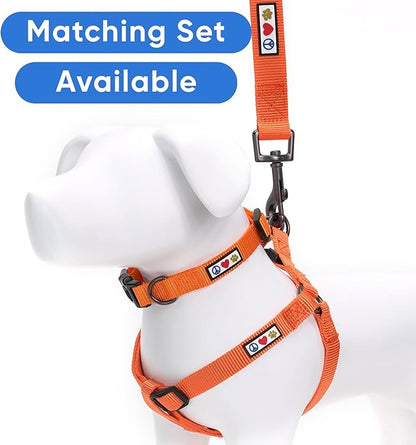 Pawtitas Personalized Dog & Puppy Harness Small Orange Custom ID Tag Adjustable No Pull Vest