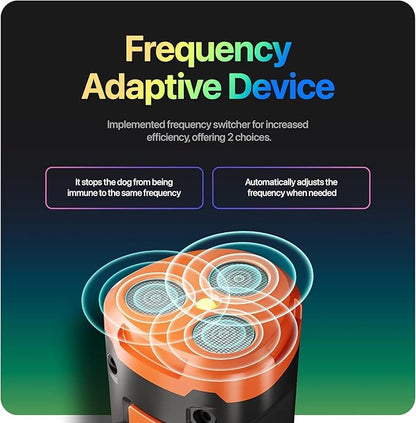 2025 NEW Upgraded Dog Bark Deterrent Devices Long Range Ultrasonic Rechargeable Anti-Barking Device Correct Your Dog's Bad Behavior Better Than Shock Collars or Dog Training Collars With Free Clicker