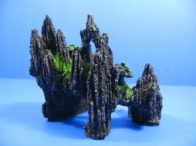 Mountain View Aquarium Ornament tree house Cave Bridge fish tank decoration