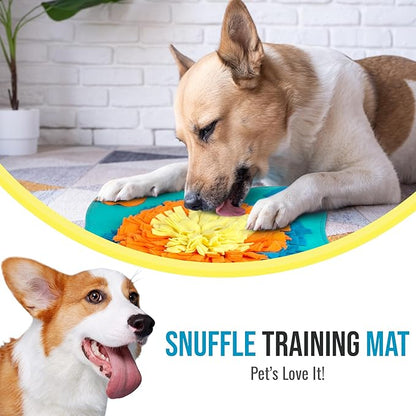 30" Snuffle Mat For Dogs, Dog Sniff Mat for Mental Stimulation and Enrichment, Slow Feeder Interactive Dog Toys to Encourage Natural Foraging, Adjustable Snuffle Mat for Dogs Large Breed