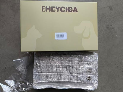 EHEYCIGA Curved Dog Stairs Ramp for Small Dogs 15.7" H, 3-Step Dog Steps for Couch Sofa and Chair, Pet Stairs for Cats, Non-Slip Balanced Pet Steps Indoor, Brown