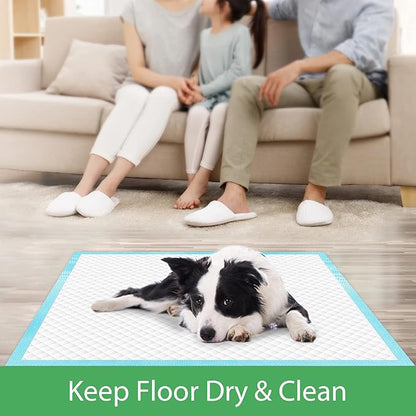 DEEP DEAR Extra Large Dog Pads 30"x26" 30 Count, Thicker Puppy Pads for Potty Training, Super Absorbent Pee Pads for Dogs, Leak-Proof Dog Pee Pads for Puppies, Disposable Pet Training Pads for Cats