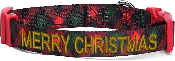 Pawtitas Personalized Dog Collar Dog Soft Adjustable Puppy Collar Customizable Embroidered add Pet Name Phone Number or Phrase Large Gift Wrap