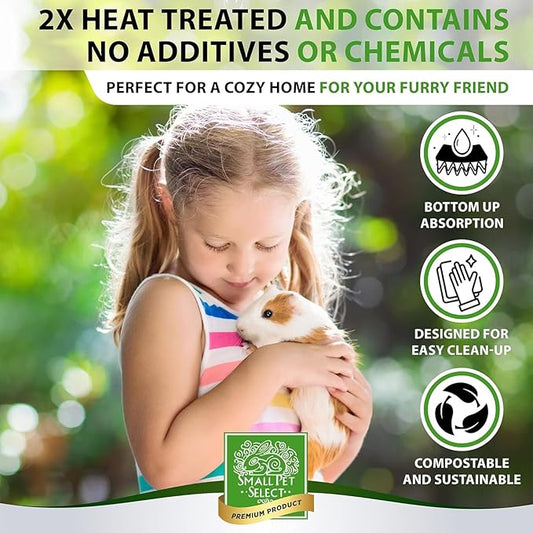 100% Natural Corn Cob Bedding for Pets - Small Pet Select Small Animal & Bird Cage Litter Safe for Hamsters, Guinea Pigs & More -6lb