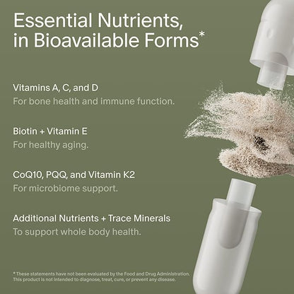 Seed DM-02 Daily Multivitamin - 100% DV Essential Vitamins and Minerals for Women & Men - Helps Fill Daily Nutrient Gaps - Immune, Bone, Hair, Skin & Nails Health - Vegan - 30 Capsules (30-Day Supply)