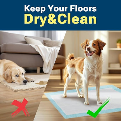 Extra Large Puppy Pads 28"x34",Super Absorbent Disposable Pee Pads for Dogs / Wee Wee Pads / Potty Training Pads, Incontinence Bed Underpads for Adults, 50 Count