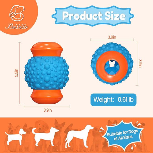 Interactive Dog Toys Treat Dispenser - Slow Puzzle Feeder for Large Dogs, Mental Stimulation for Anxiety Relief & Boredom