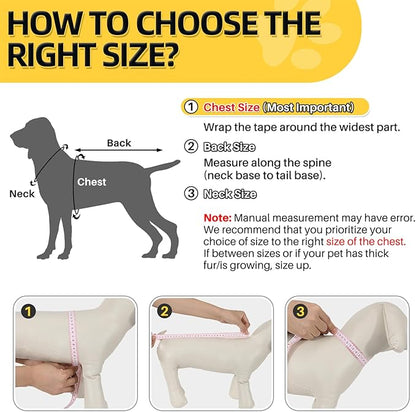 SlowTon Dog Raincoat Waterproof - Dog Rain Jacket with Harness and Hood Lightweight, Reflective Dogs Rain Coat for Large Medium Small Dogs Girl Boy Puppy Poncho Pet Clothes (Yellow, 2XL)