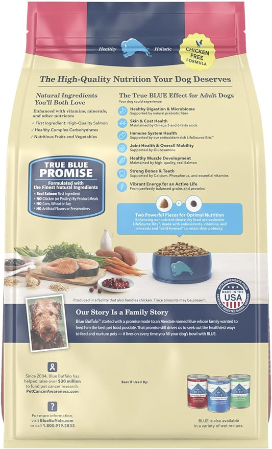 Blue Buffalo Life Protection Formula Adult Dry Dog Food, Helps Build and Maintain Strong Muscles, Made with Natural Ingredients, Salmon & Brown Rice Recipe, 30-lb. Bag