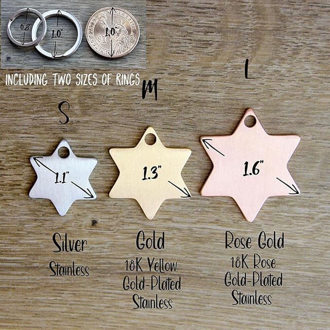MYXGY Stainless Steel Pet ID Tag, Personalized Dog Name Tags, Customized Cat Tags, Deep Laser Engraving, Optional Engraved on Both Sides, Various Design Options