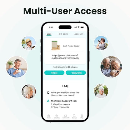 Birdfy Bird Feeder with Camera for Rookie - Solar Powered Outdoor Bird Feeder with Dual Night Vision, AI Recognition, Slow Motion & IP66 Waterproof, Ideal for BirdLovers (AI by Subscription)