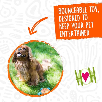 HuggleHounds Huggle-Fusion Dog Toy - Dog Toys Rubber, Fuzzy Dog Toy, Puppy Essentials, Plush & Heavy Duty Latex for Small, Medium & Large Dogs, All Breeds - Dude Turtle