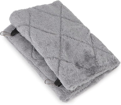 Wontee Bird Nest House Warm Bird Bed Hanging Hammock Snuggle Hut for Budgies Parakeets Caique Senegal Quaker Parrots Cockatiels Conures (Grey)