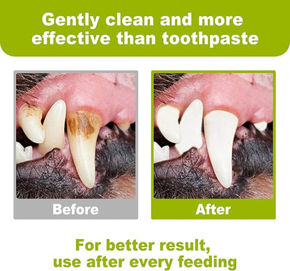 DR.EASY Breath Freshener Dental Finger Wipes 80ct for Dog & Cat, Help Wipe Away Plaque&Tartar, No Added Harsh Chemicals No Brush Formula