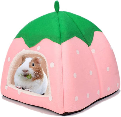 Tierecare Guinea Pig Hideout Bed Dwarf Rabbit House Cave Accessories Cozy Hide-Out for Little Bunny Hedgehog Ferret Chinchilla&Other Small Animals