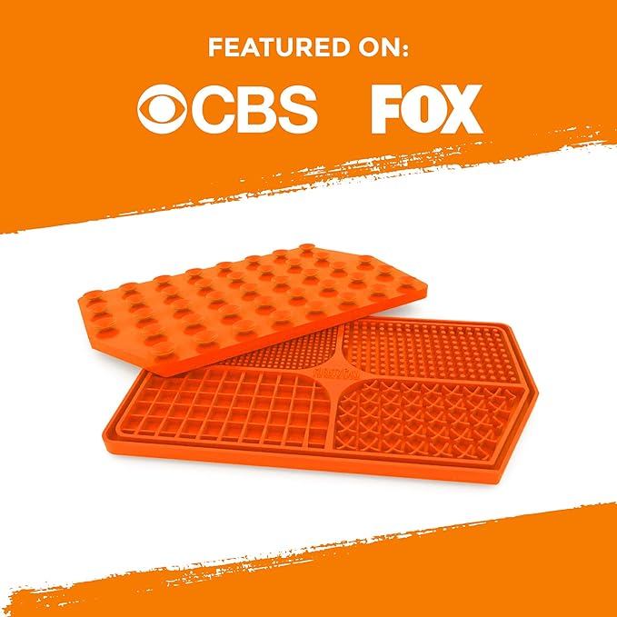 Mighty Paw Interactive Dog Lick Pad | Anxiety Relief, Dishwasher Safe, 4 Textures. Great for Dental Health. Dog Enrichment Toys for Medium Dogs, Lick Mat for Dogs Large Breed