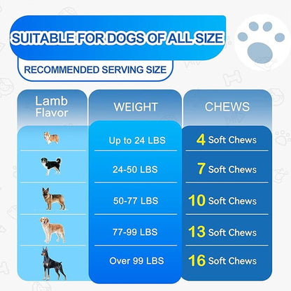Dog Allergy Chews 200PCS Allergy and Immune Chews for Dogs Anti Itch Immune Treats Skin & Coat Supplement with Probiotics Itchy Skin Relief Treatment Pills for Skin Itchy Licking Seasonal Allergies