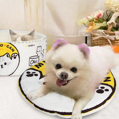 寵幸 Ramen Noodle Dog & Cat Bed,Keep Warm and Super Soft Creative Pet Nest for Indoor Cats,Removable Washable Cushion for Small Medium Large Dogs and Cats