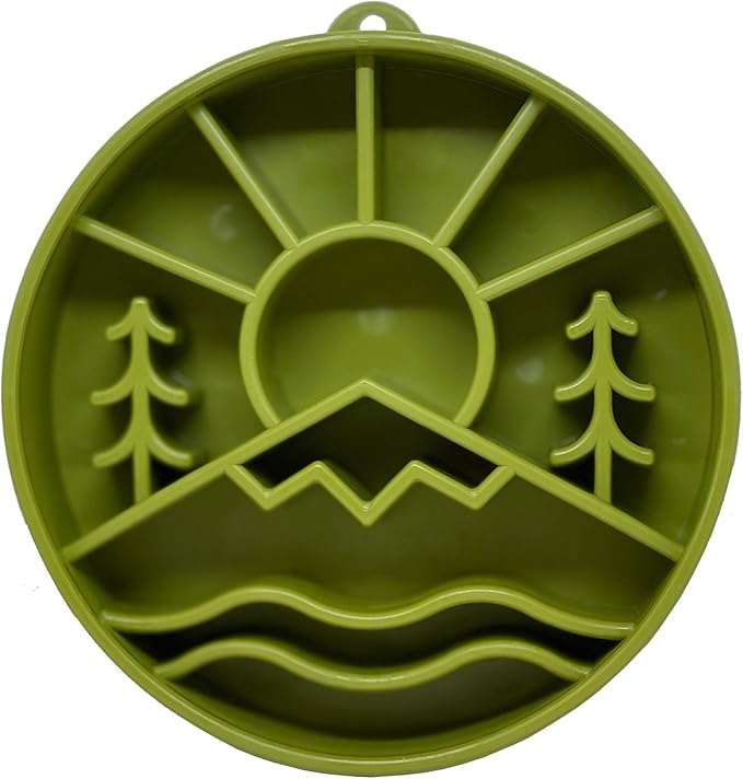 SodaPup Great Outdoors Enrichment Bowl – Durable Slow Feeder Bowl Made in USA from Non-Toxic, Pet-Safe, Food Safe Material for Mental Stimulation, Slowing Down Eating, Healthy Digestion, & More