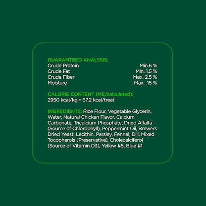 Minties Dental Chews for Dogs, 8 Count, Vet-Recommended Mint-Flavored Dental Dog Treats for Medium Dogs, Bones Clean Teeth, Fight Bad Breath, and Removes Plaque and Tartar