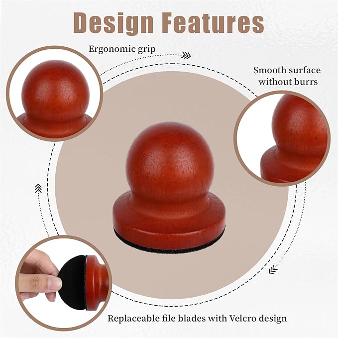 Dog Nail File,Wood Cat Nail File Boards,Pet Toenail Grinder Board, Scratcher Board Puppy Pad for Small to Medium-Sized Dogs and Cats with 3 Pcs Replaceable Sandpaper (Red)