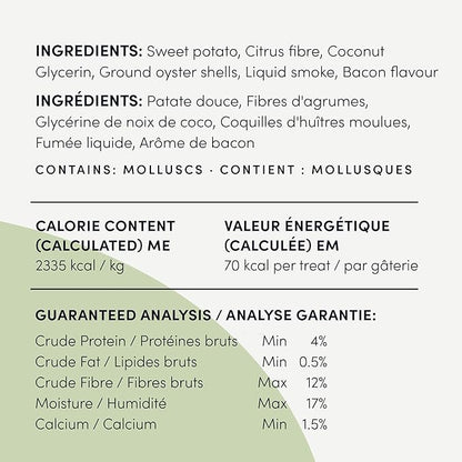 Crumps' Naturals Bacon Dental Dog Treats (10 count), 7"