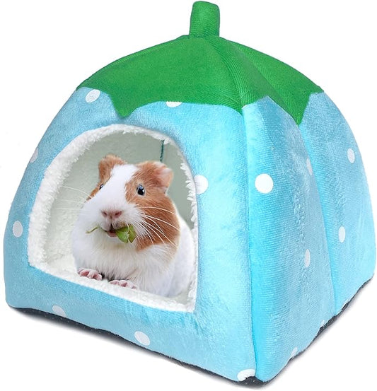 Tierecare Guinea Pig Hideout Bed Dwarf Rabbit House Cave Accessories Cozy Hide-Out for Little Bunny Hedgehog Ferret Chinchilla&Other Small Animals