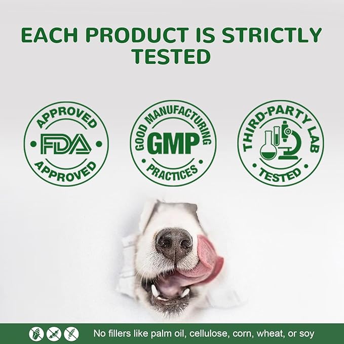 Dog Allergy Relief Chews, Dog Itch Relief Chews for Large Dogs Paw Licking Itchy Skin Seasonal Allergies, Probiotics with Astragalus Omega-3 for Coat Immune Supplement-150ct